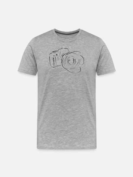 caméra - T-shirt bio Premium Homme - gris chiné