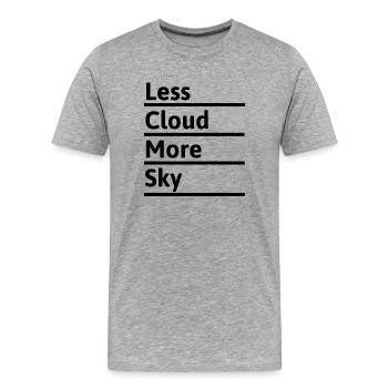 Sport Berglauf Extremlauf Ultralauf Berg Geschenk - Männer Premium Bio T-Shirt - Grau meliert - Vorne - Damien (186cm)