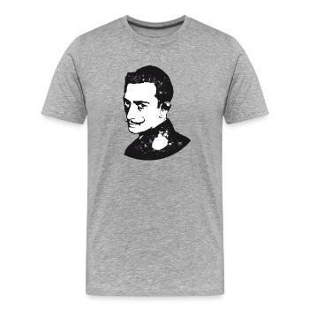 Salvador Dalí - Men's Premium Organic T-Shirt - heather grey - Front - Damien (186cm)