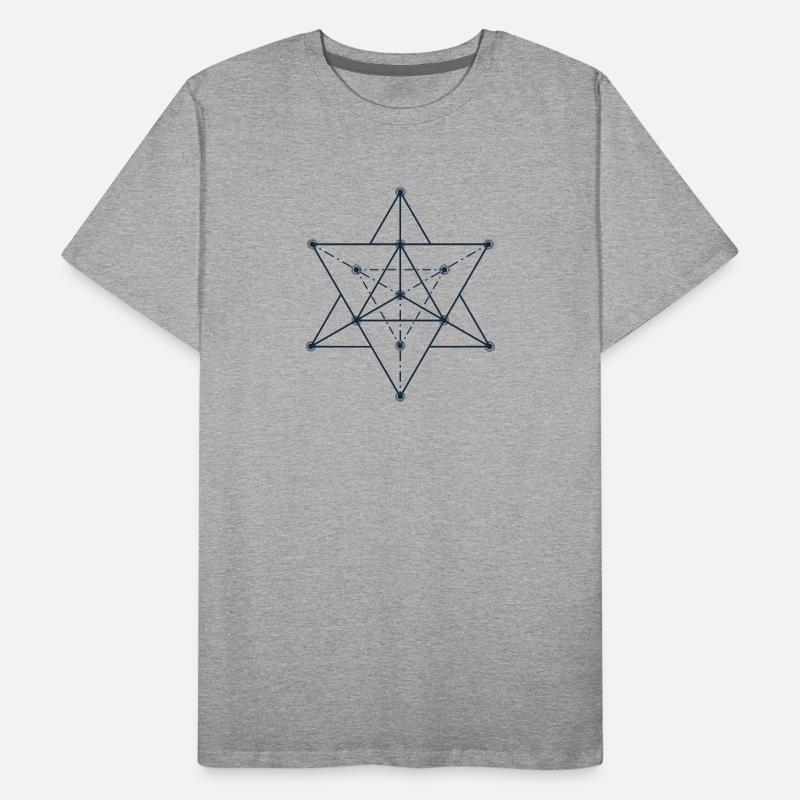 Abstraktes stellares geometrisches Design Männer Premium Bio T-Shirt
