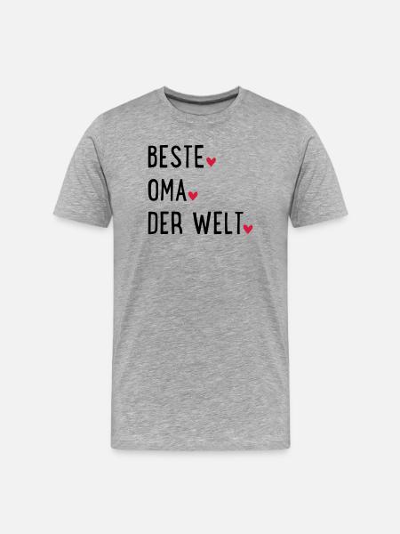 Best Grandma - Men's Premium Organic T-Shirt - heather grey