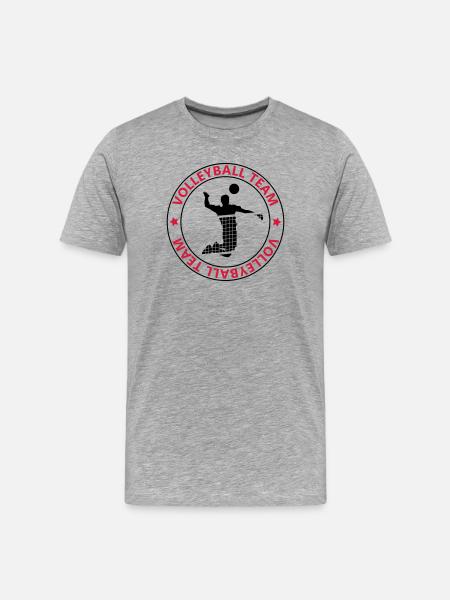volleyball team - Men's Premium Organic T-Shirt - heather grey
