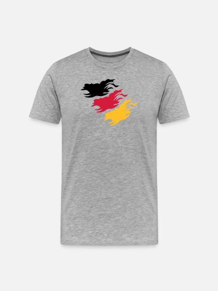 Conception Allemagne - T-shirt bio Premium Homme - gris chiné