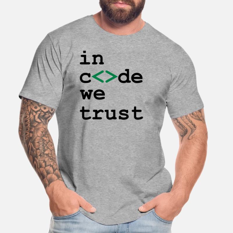 [ In code we trust ] Men's Premium Organic T-Shirt