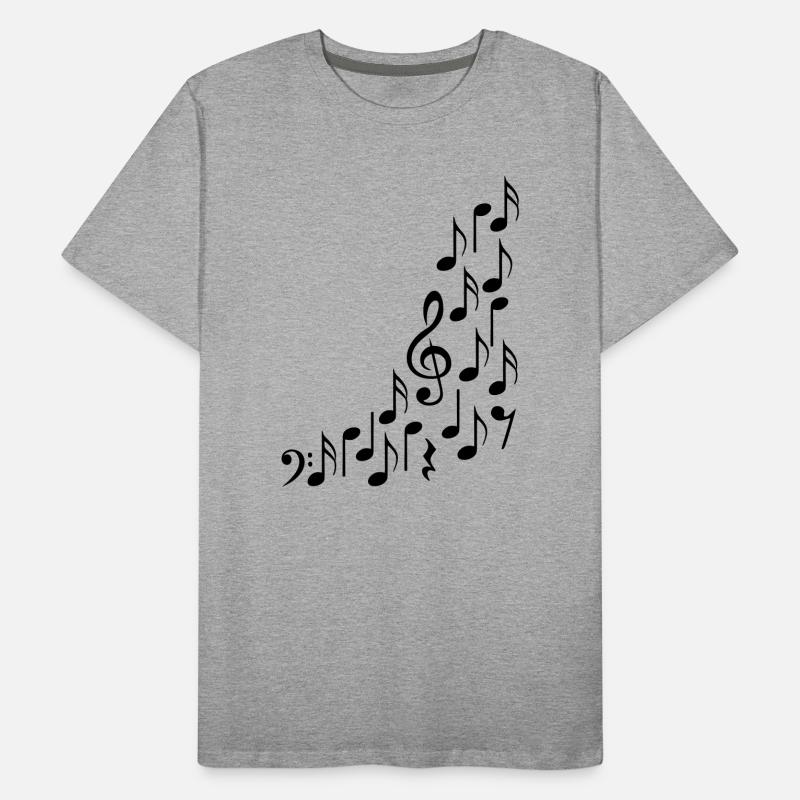 Notenschluessel et notes T-shirt bio Premium Homme