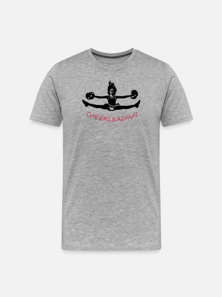 cheerleading - Men's Premium Organic T-Shirt - heather grey
