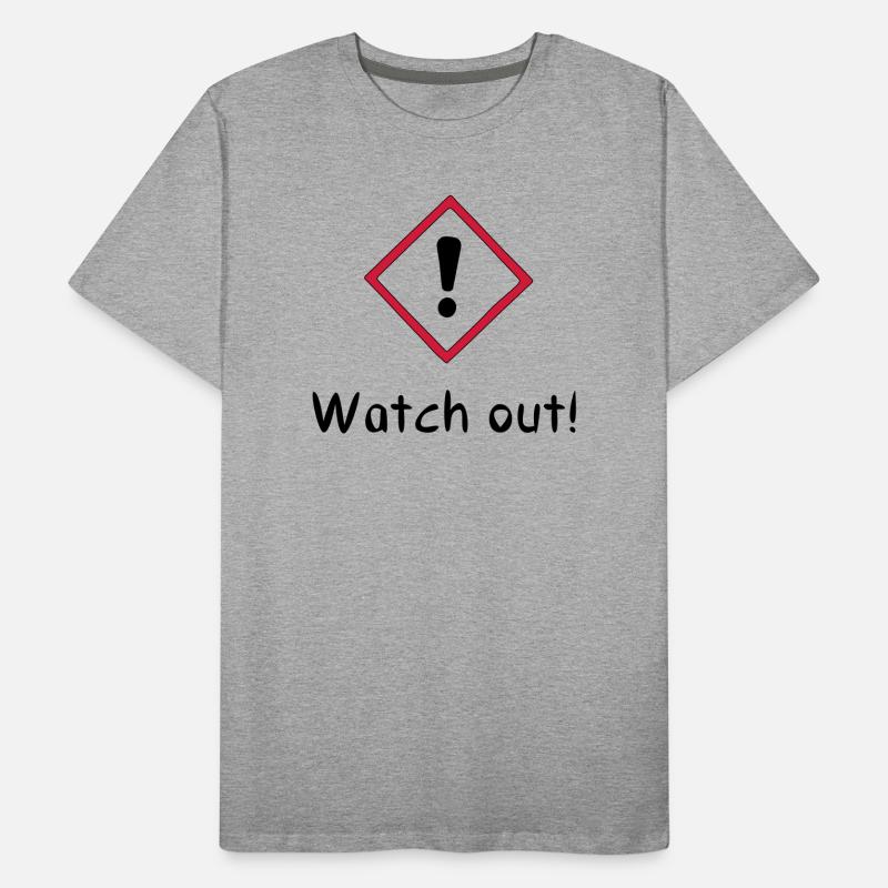 Attention! T-shirt bio Premium Homme
