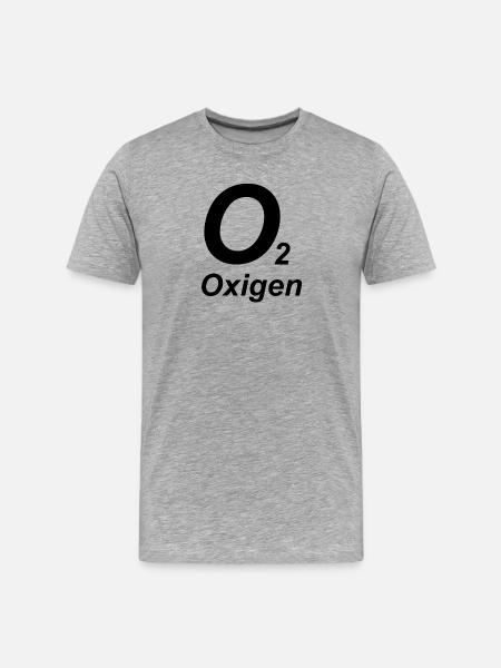 O2 - Oxygen - Tec Diving - Men's Premium Organic T-Shirt - heather grey