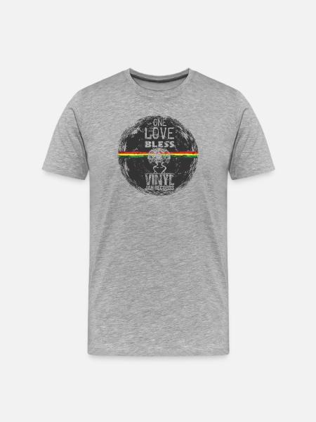 One Love Reggae - Men's Premium Organic T-Shirt - heather grey
