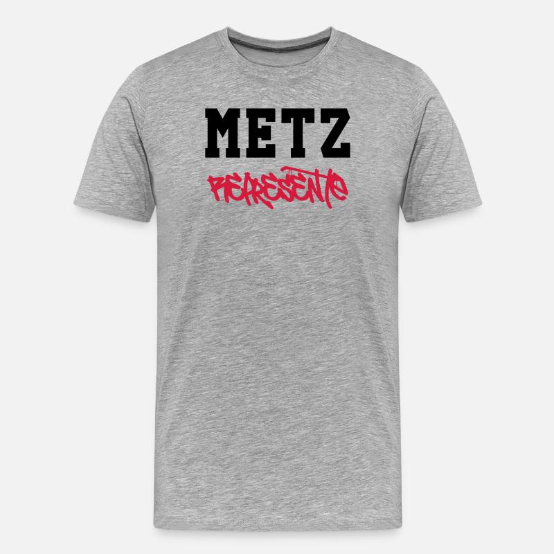 Metz Vertretungen! - Männer Premium Bio T-Shirt - Grau meliert