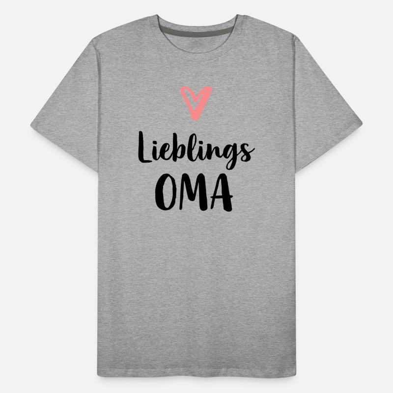 Lieblings Oma Herz Geschenk Muttertag Geburtstag Männer Premium Bio T-Shirt