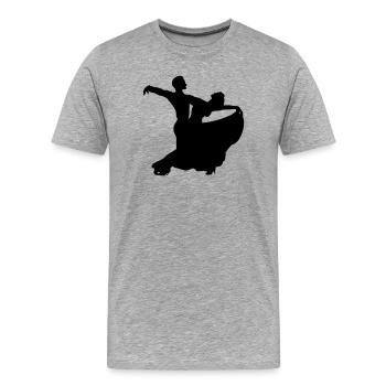 Ballroom Dancing - Men's Premium Organic T-Shirt - heather grey - Front - Damien (186cm)