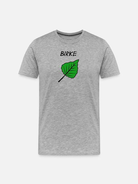 birch - Men's Premium Organic T-Shirt - heather grey