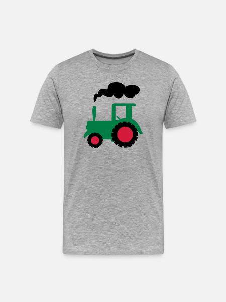 tracteur - T-shirt bio Premium Homme - gris chiné