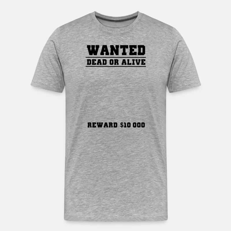 wanted selber gestalten - Männer Premium Bio T-Shirt - Grau meliert