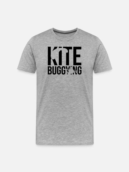 kitebuggying - T-shirt bio Premium Homme - gris chiné