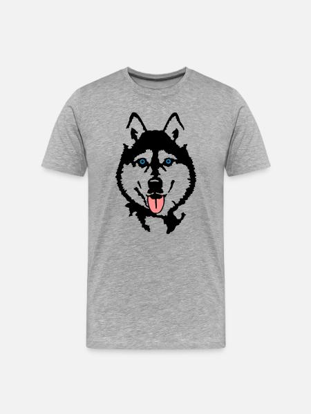 Husky - T-shirt bio Premium Homme - gris chiné