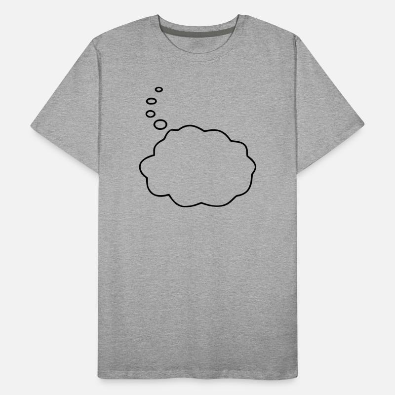 Speech Bubble / Thought Bubble Men's Premium Organic T-Shirt