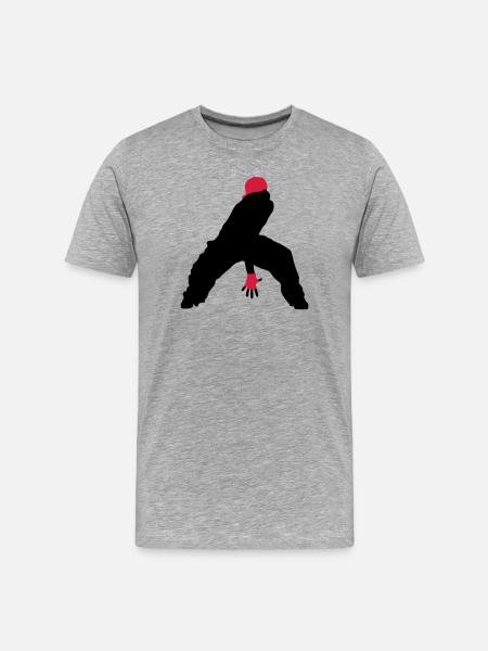 breakdance - T-shirt bio Premium Homme - gris chiné