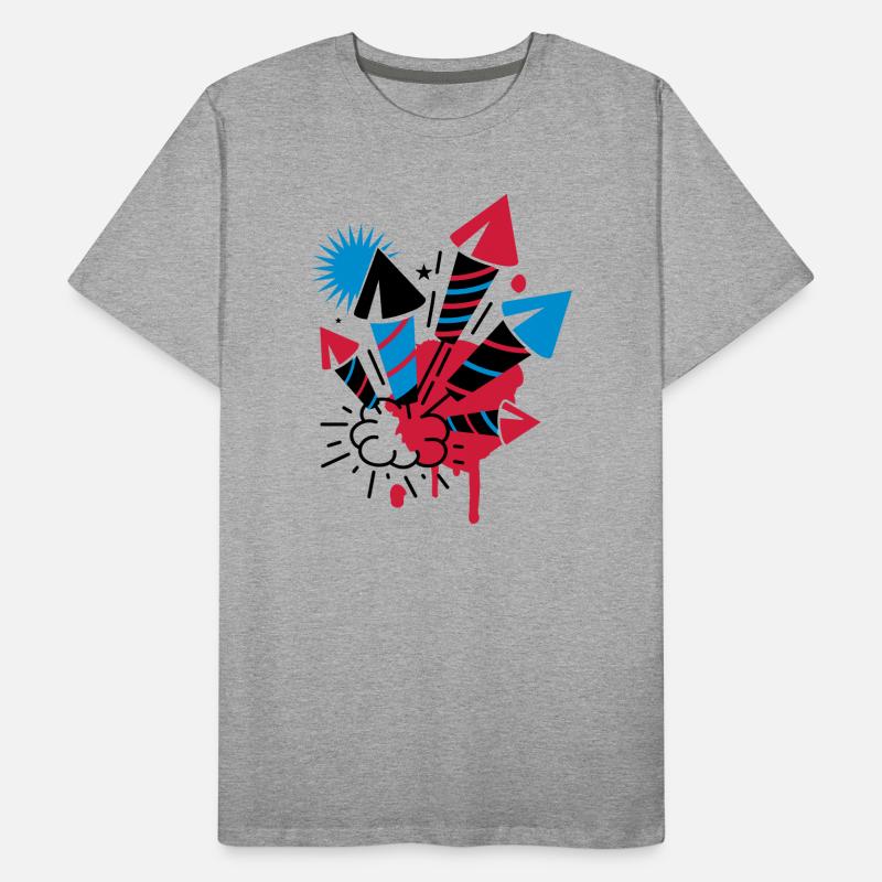 A firework Men's Premium Organic T-Shirt