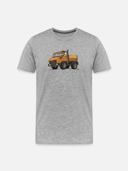 Kommunal Mog - Männer Premium Bio T-Shirt - Grau meliert