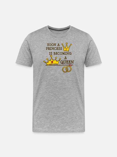 Bachelorettes de mariage - T-shirt bio Premium Homme - gris chiné