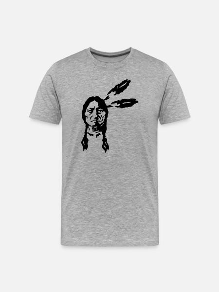 indian - Men's Premium Organic T-Shirt - heather grey
