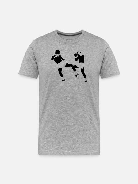 kikboxing - T-shirt bio Premium Homme - gris chiné