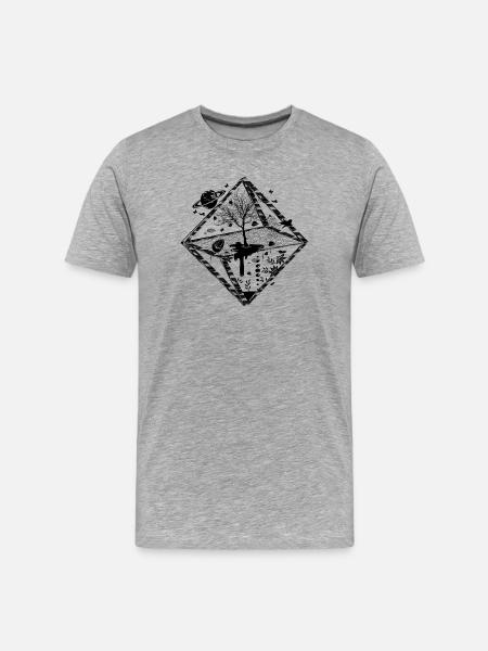 A surrealistic object - Men's Premium Organic T-Shirt - heather grey
