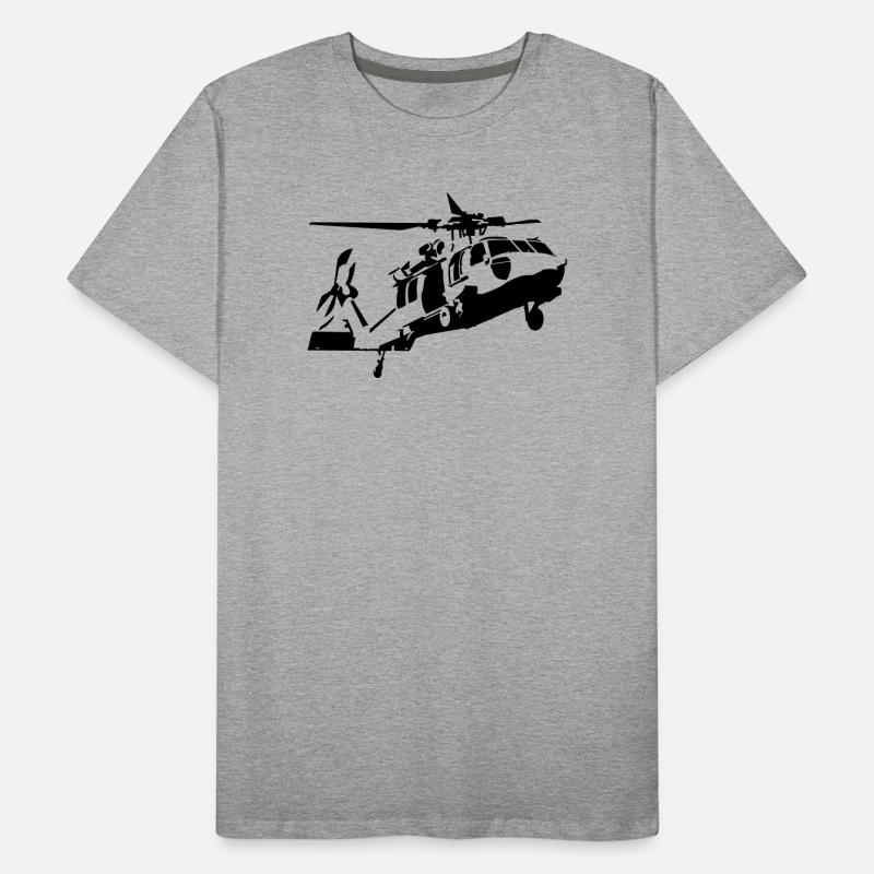 hélicoptère T-shirt bio Premium Homme
