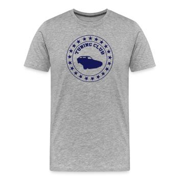 Tuning Club - T-shirt bio Premium Homme - gris chiné - Devant - Damien (186cm)