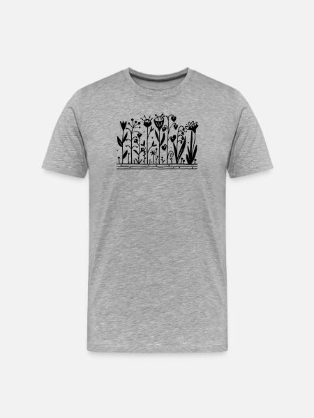 Garden t-shirt - Men's Premium Organic T-Shirt - heather grey