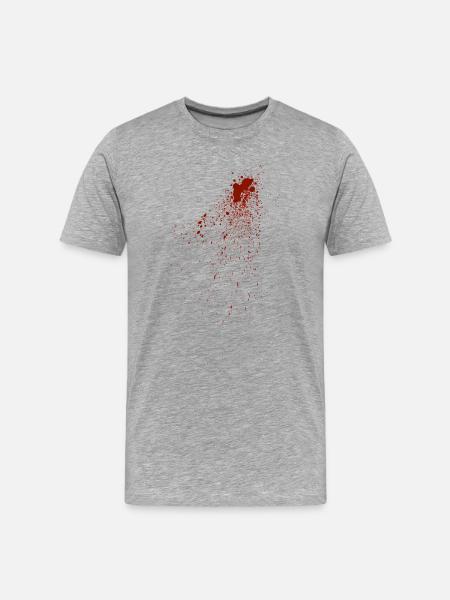 Blood - T-shirt bio Premium Homme - gris chiné