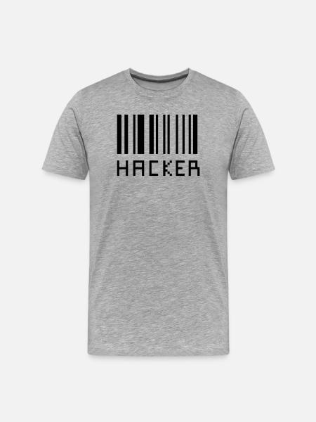 Hacker - T-shirt bio Premium Homme - gris chiné