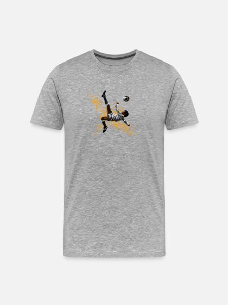 soccer - Men's Premium Organic T-Shirt - heather grey
