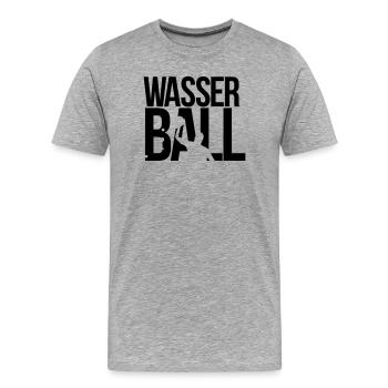 wasserball - Männer Premium Bio T-Shirt - Grau meliert - Vorne - Damien (186cm)