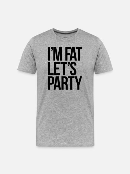party - Men's Premium Organic T-Shirt - heather grey