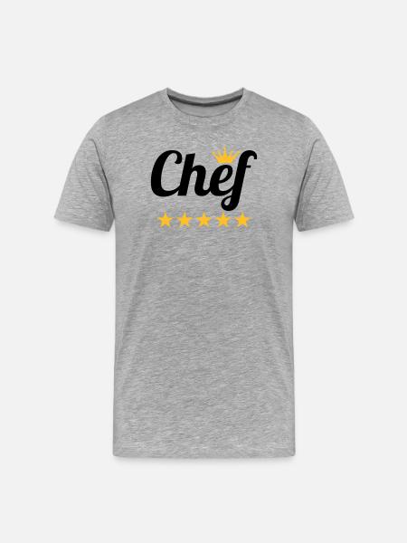 Chef - T-shirt bio Premium Homme - gris chiné