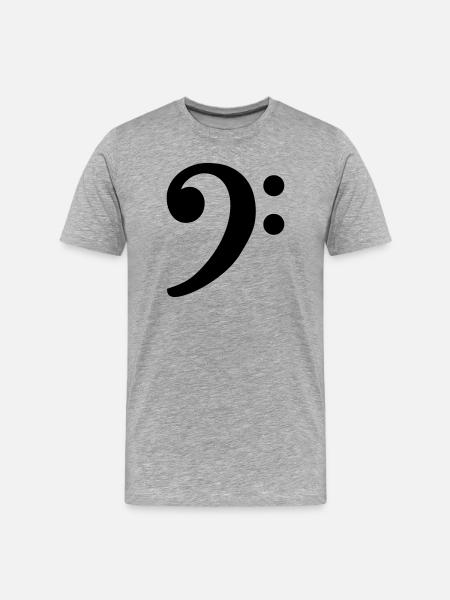 Clef basse - T-shirt bio Premium Homme - gris chiné