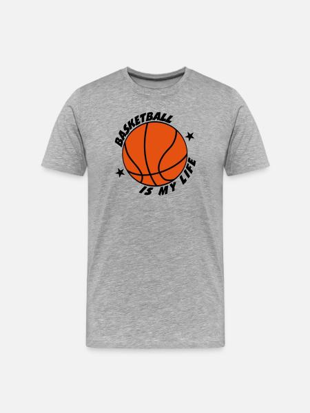 Basketball - T-shirt bio Premium Homme - gris chiné