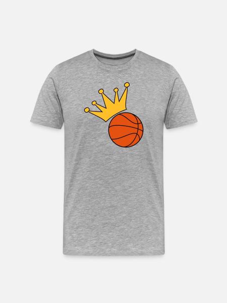 Basketball - Men's Premium Organic T-Shirt - heather grey