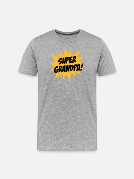 Super Grandpa ! - Men's Premium Organic T-Shirt - heather grey