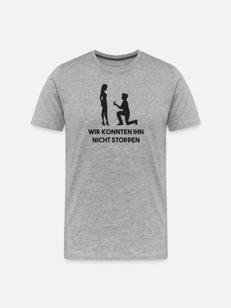 Hen party funny saying bachelor party celebration - Men's Premium Organic T-Shirt - heather grey