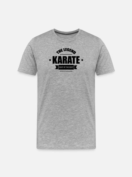 Karate The Legend - Men's Premium Organic T-Shirt - heather grey