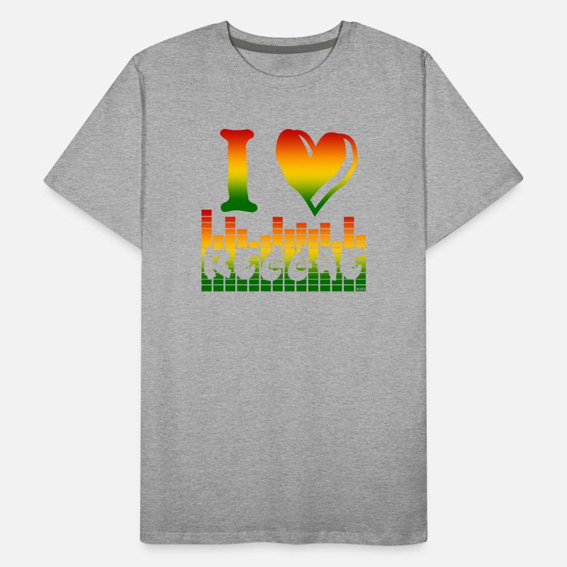 J’adore le reggae arc-en-ciel T-shirt bio Premium Homme