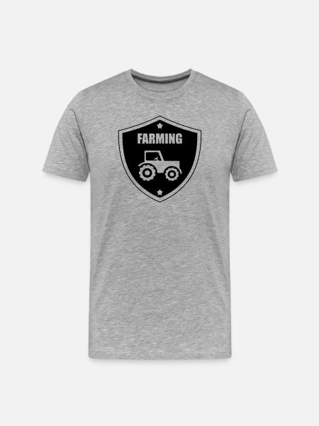 Farming - Men's Premium Organic T-Shirt - heather grey