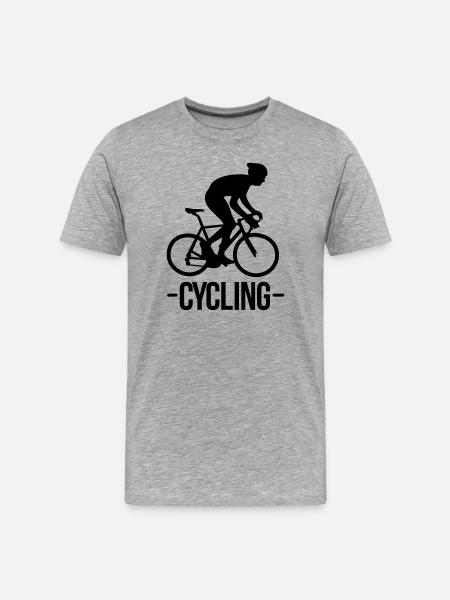 cyclisme - T-shirt bio Premium Homme - gris chiné