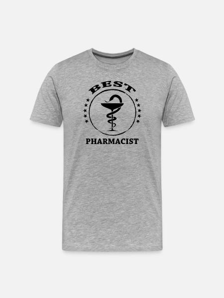 Best Pharmacist - T-shirt bio Premium Homme - gris chiné