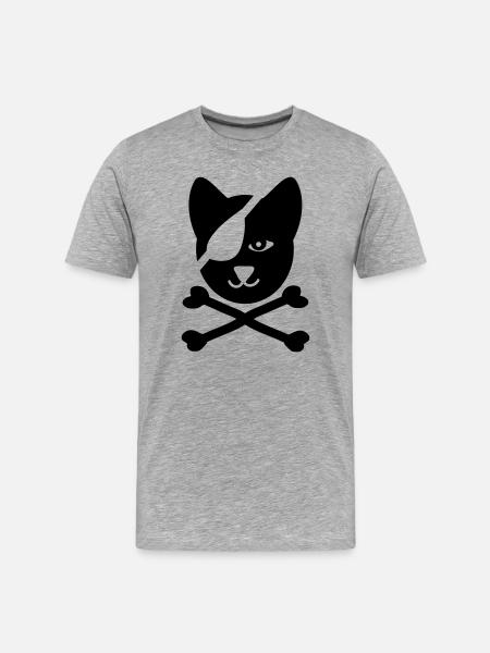 pirate - T-shirt bio Premium Homme - gris chiné