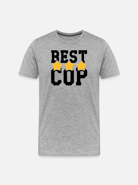 Best Cop ! - T-shirt bio Premium Homme - gris chiné